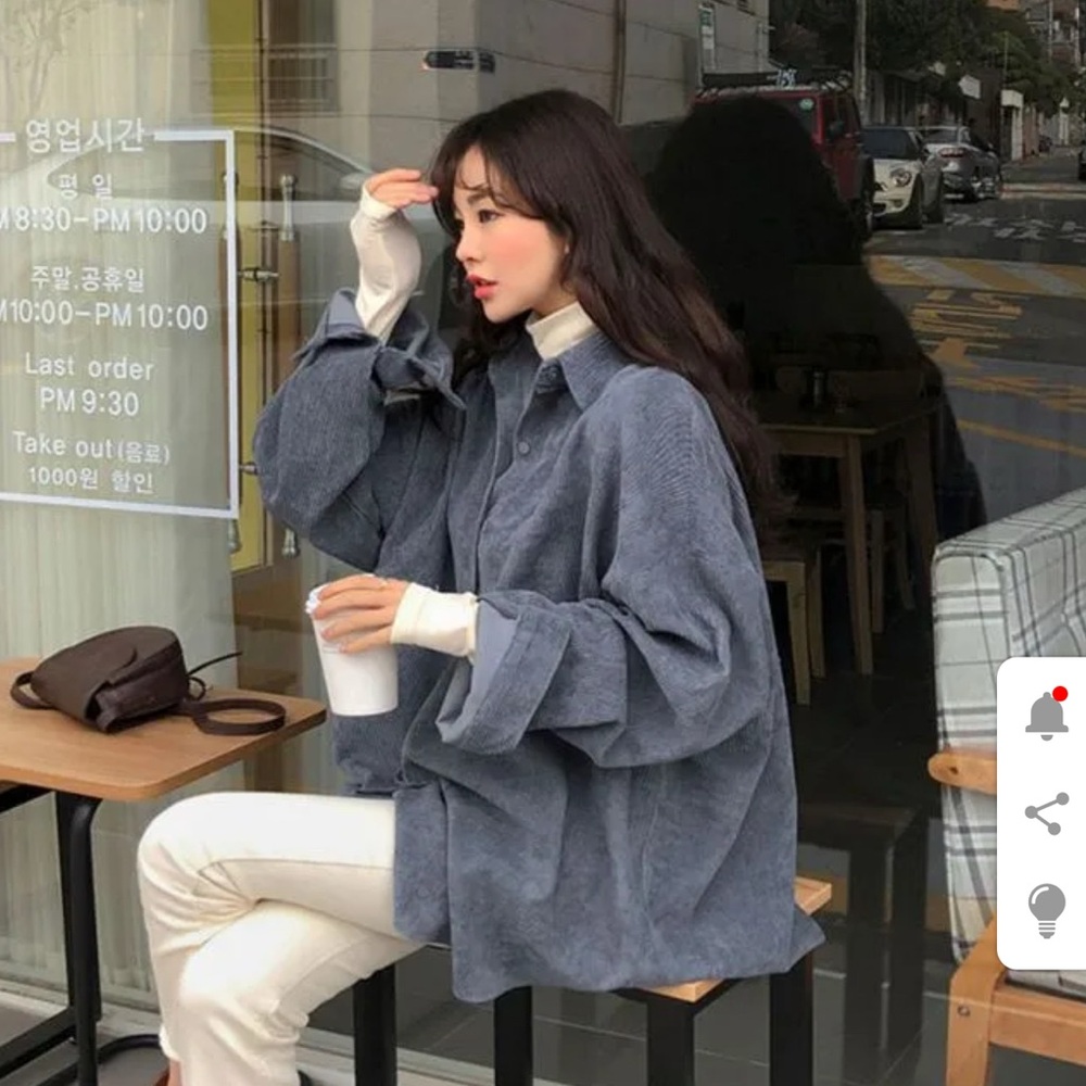 Gray Corduroy Jacket